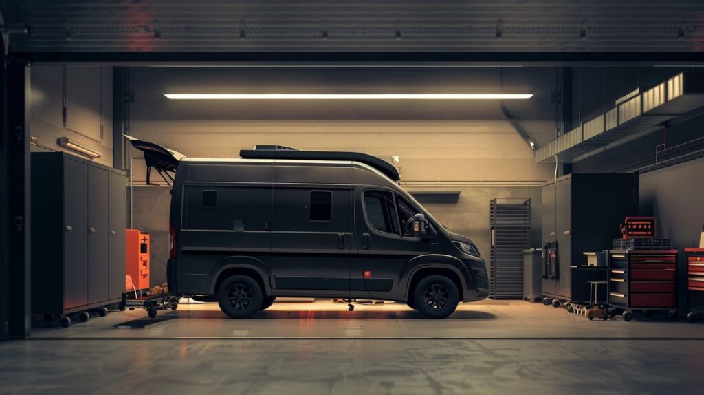 Chiptuning Fiat Ducato with module connected in garage